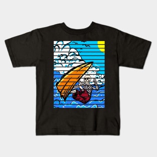 Surfing Skeleton Kids T-Shirt